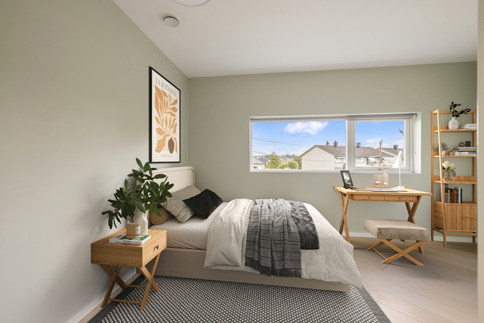 Med hele 11 kvm. er soverom II et ypperlig barne-/ungdomsrom. Her får familiens yngste stor plass i egne omgivelser. Galleribilde