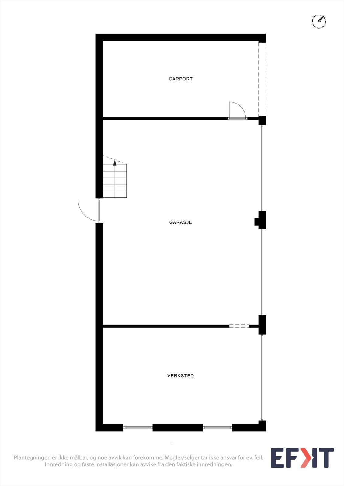 Plantegning verksted/redskapshus. Galleribilde