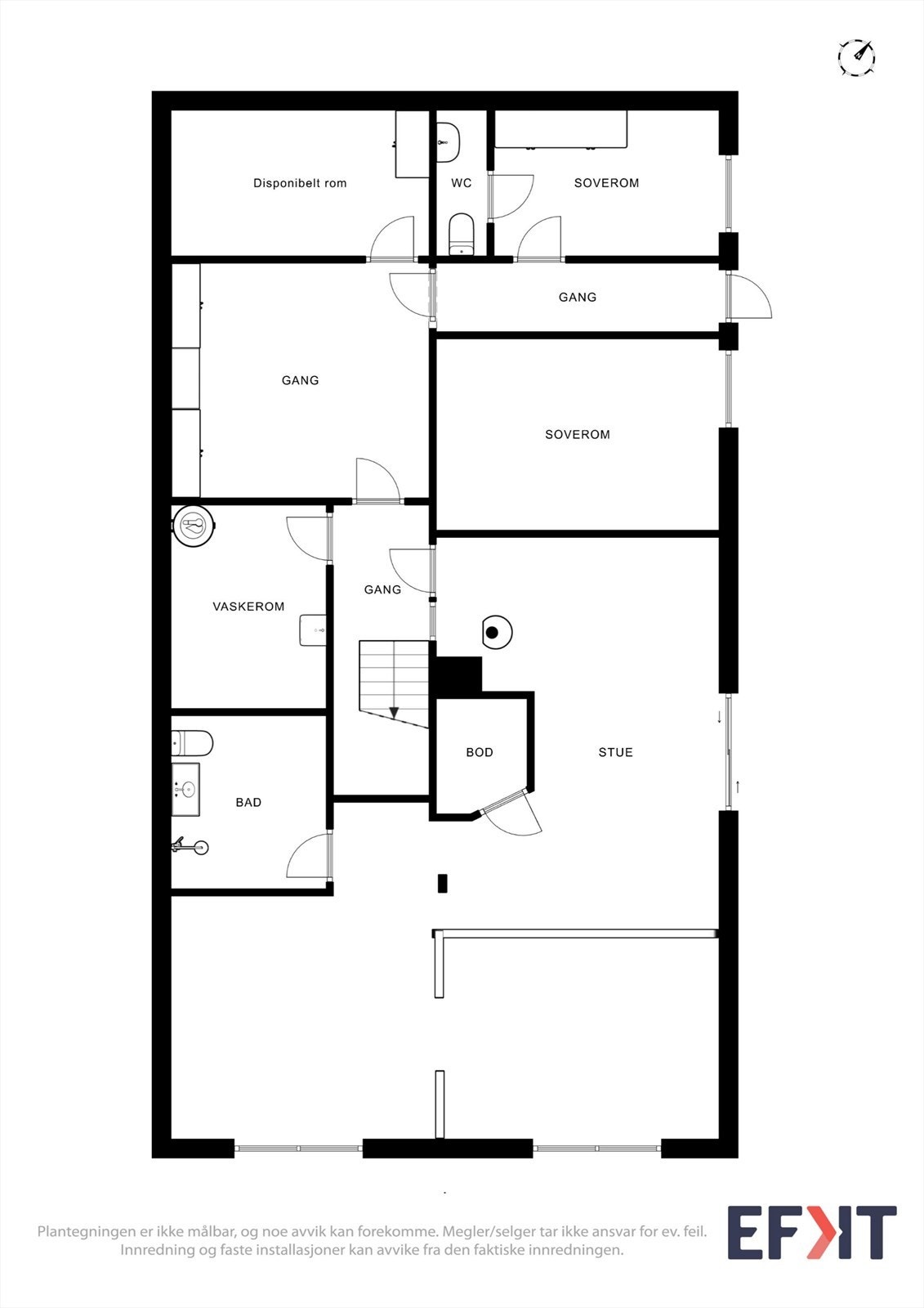 Plantegning kjeller. Galleribilde