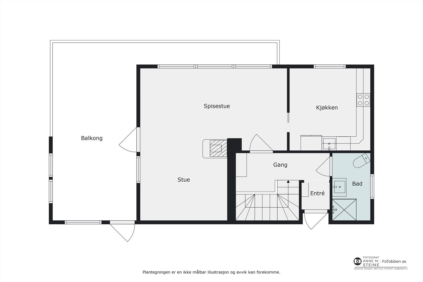 Plantegning hovedetasje Galleribilde