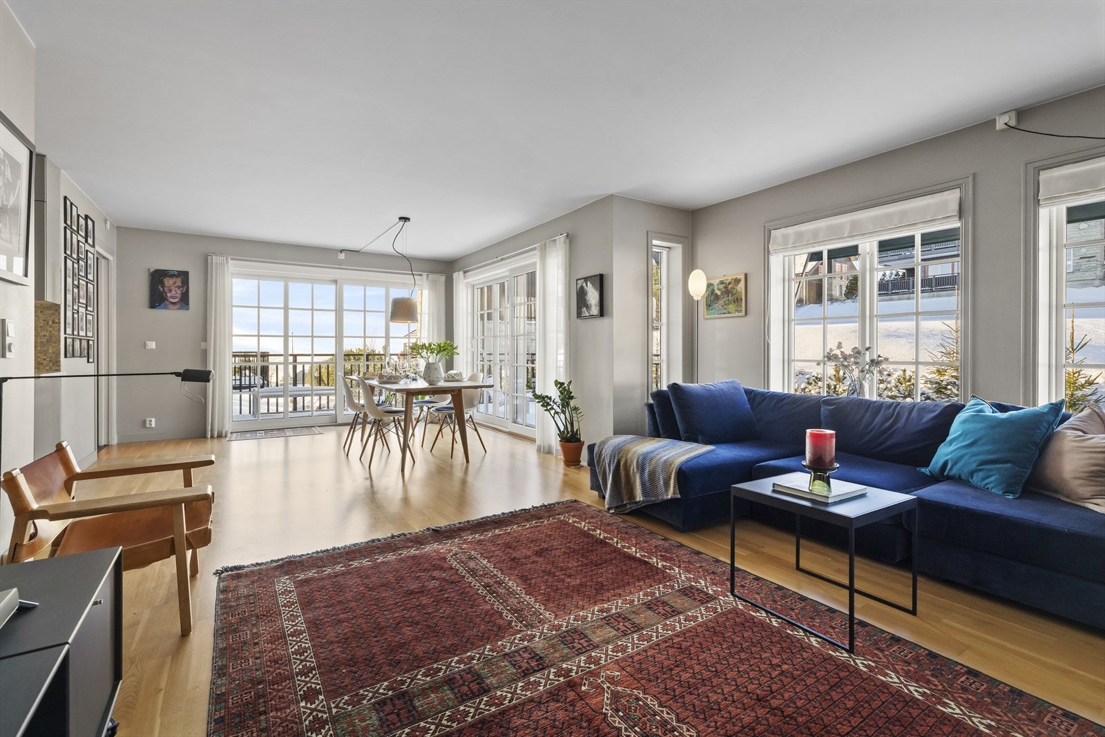 Åpen stue-/spisestueløsning Galleribilde