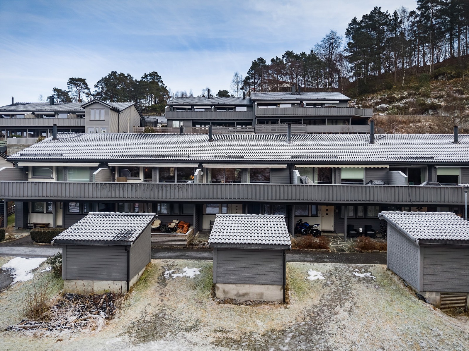 Her kan du nyte av å sitte godt skjermet fra både trafikk og innsyn. Galleribilde