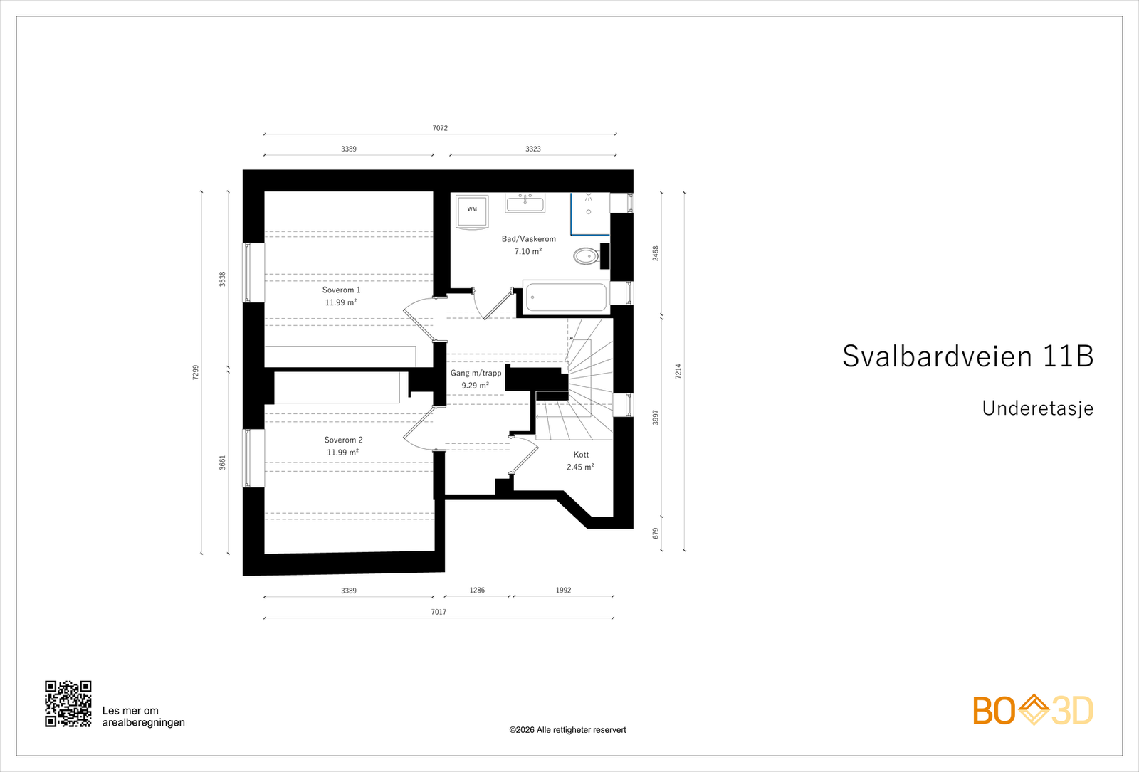 Plantegning underetasje. Galleribilde