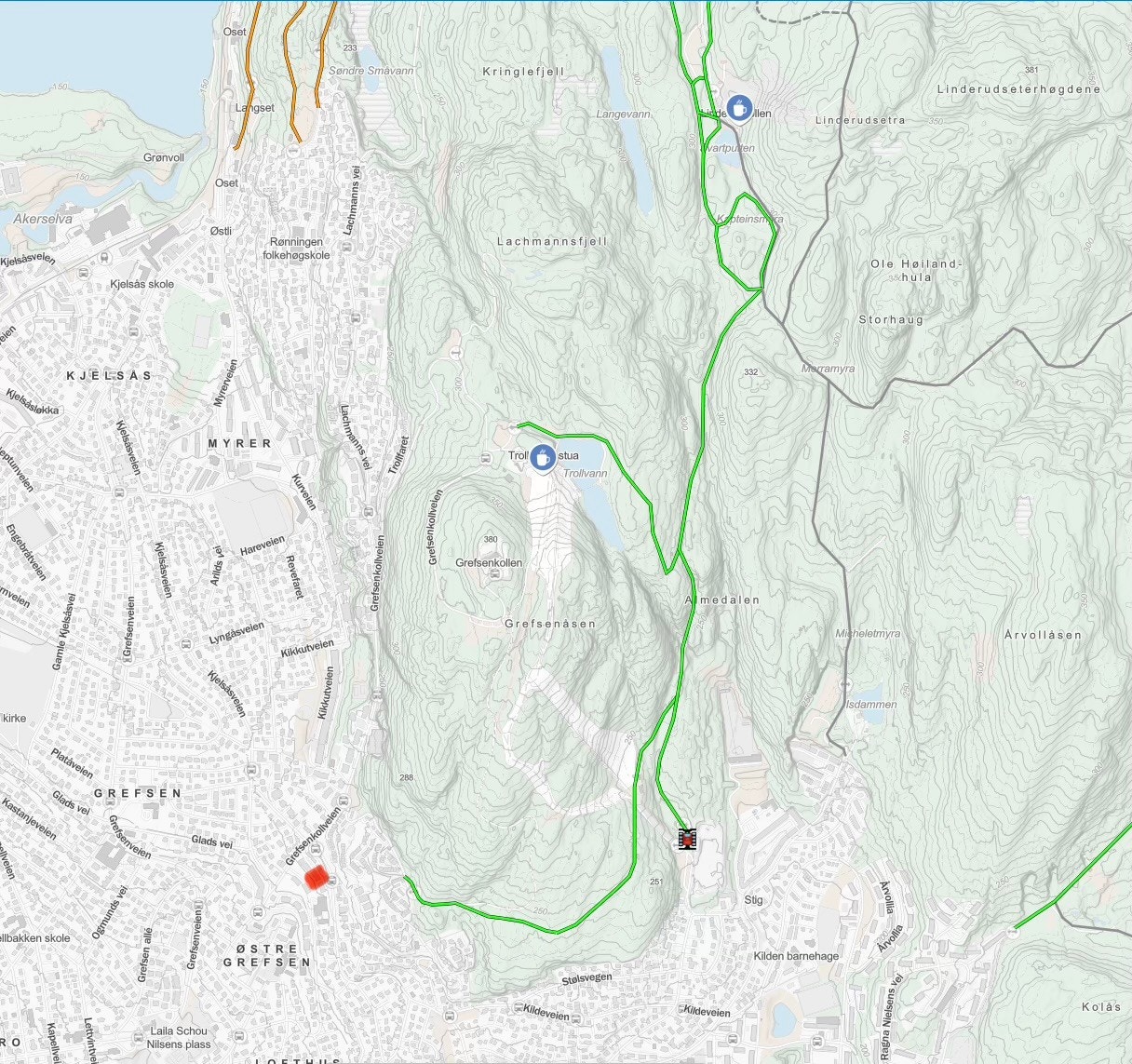 Prepp skiløype ski-in ski-out Galleribilde