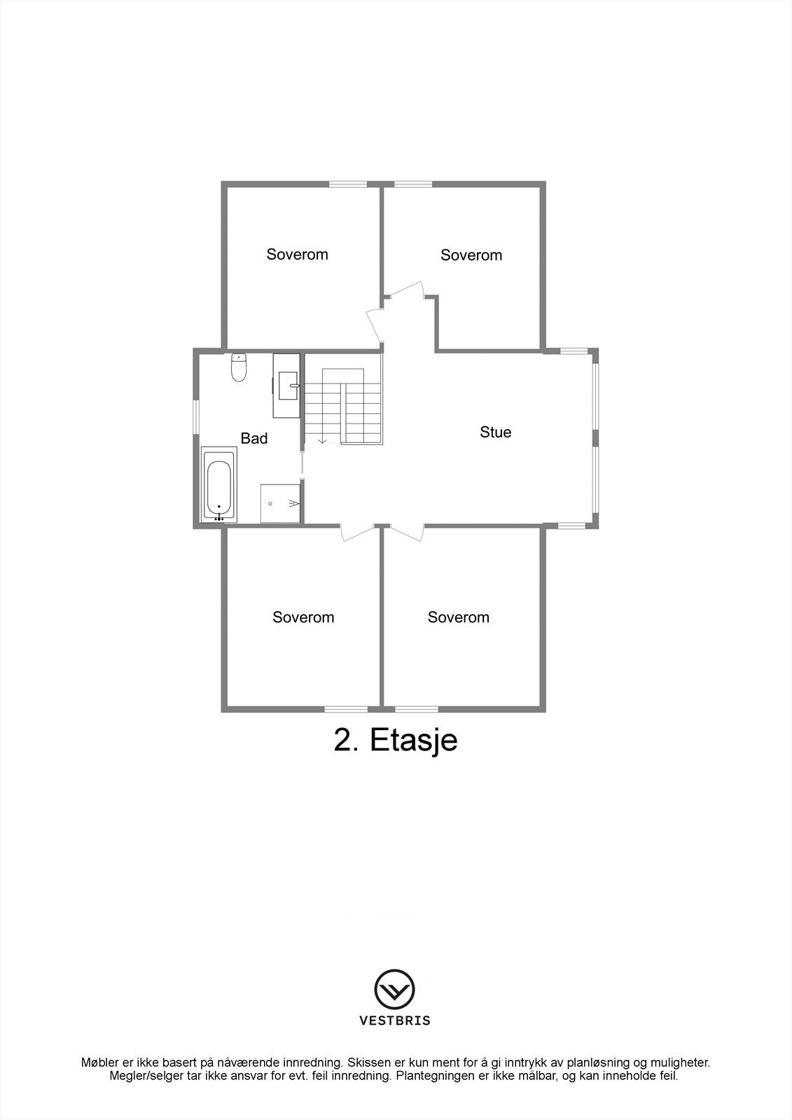 Plantegning - 2. etasje Galleribilde