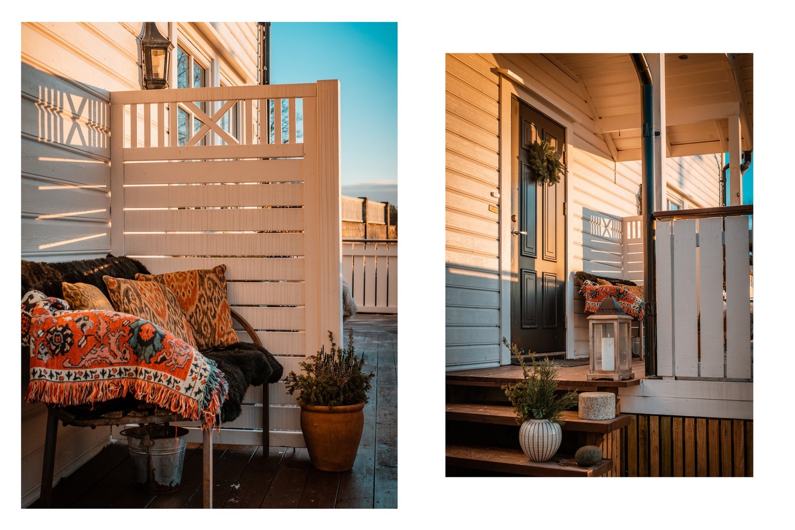 Uteplasser og sol er det mye av på eiendommen. Galleribilde