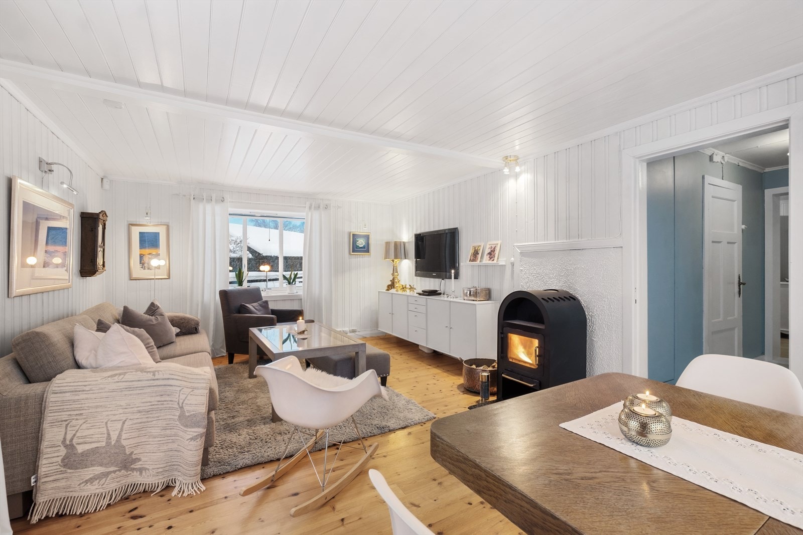 Peisovn gir en trivelig atmosfære på kjølige dager. Galleribilde