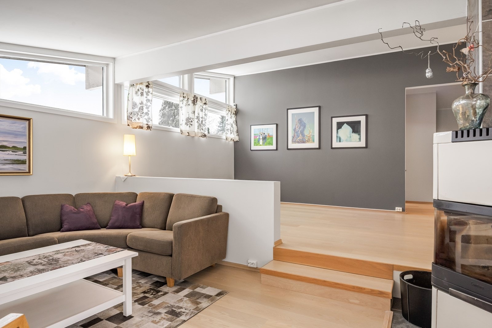 I stuedelen er det også plass til spisebord dersom man ønsker det. Galleribilde