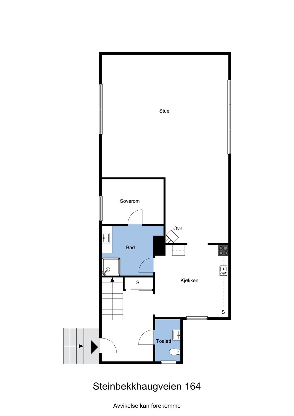 Planskisse 1. etasje Galleribilde