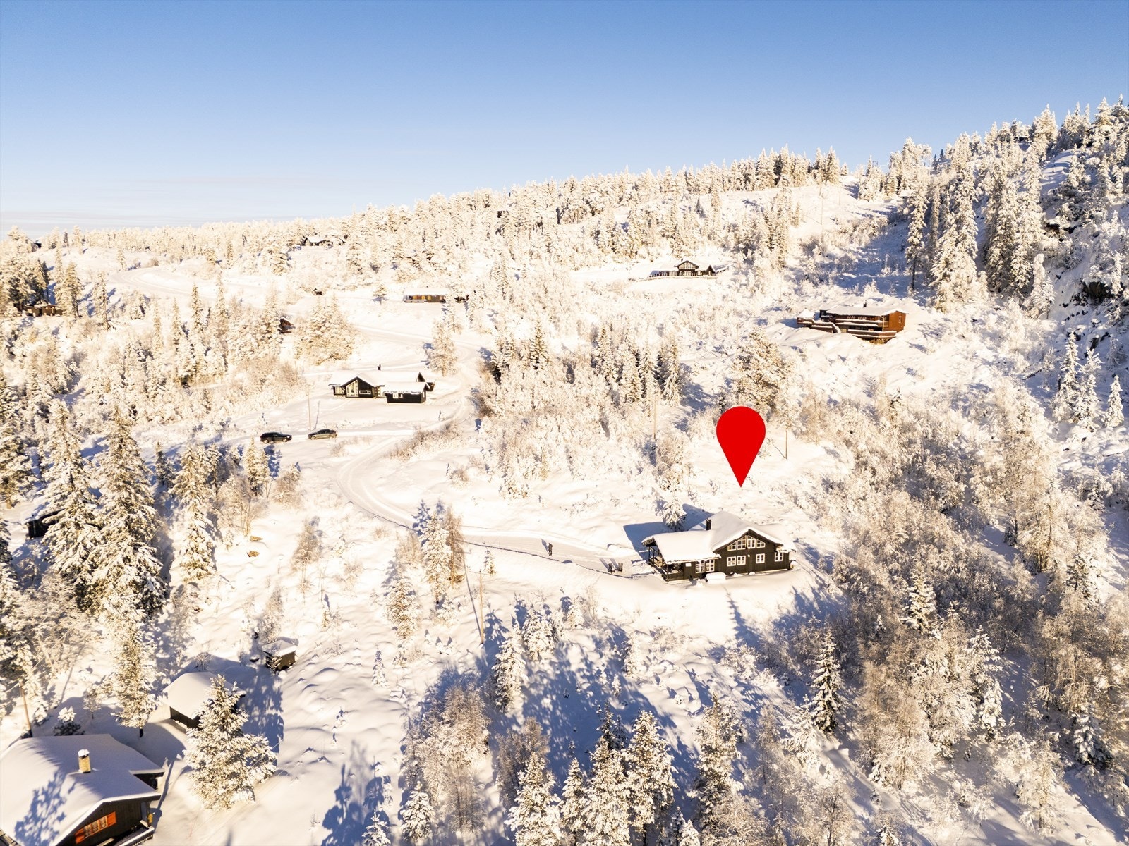 Oversiktsfoto mot nord Galleribilde