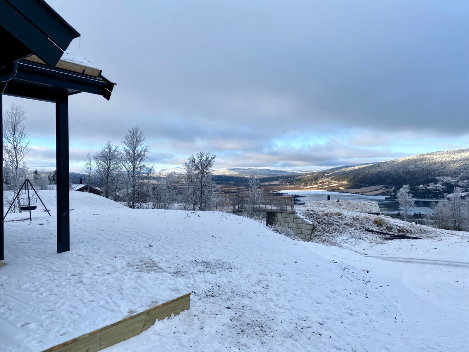 Utsikten mot Vasetvatnet på vinterstid. Galleribilde