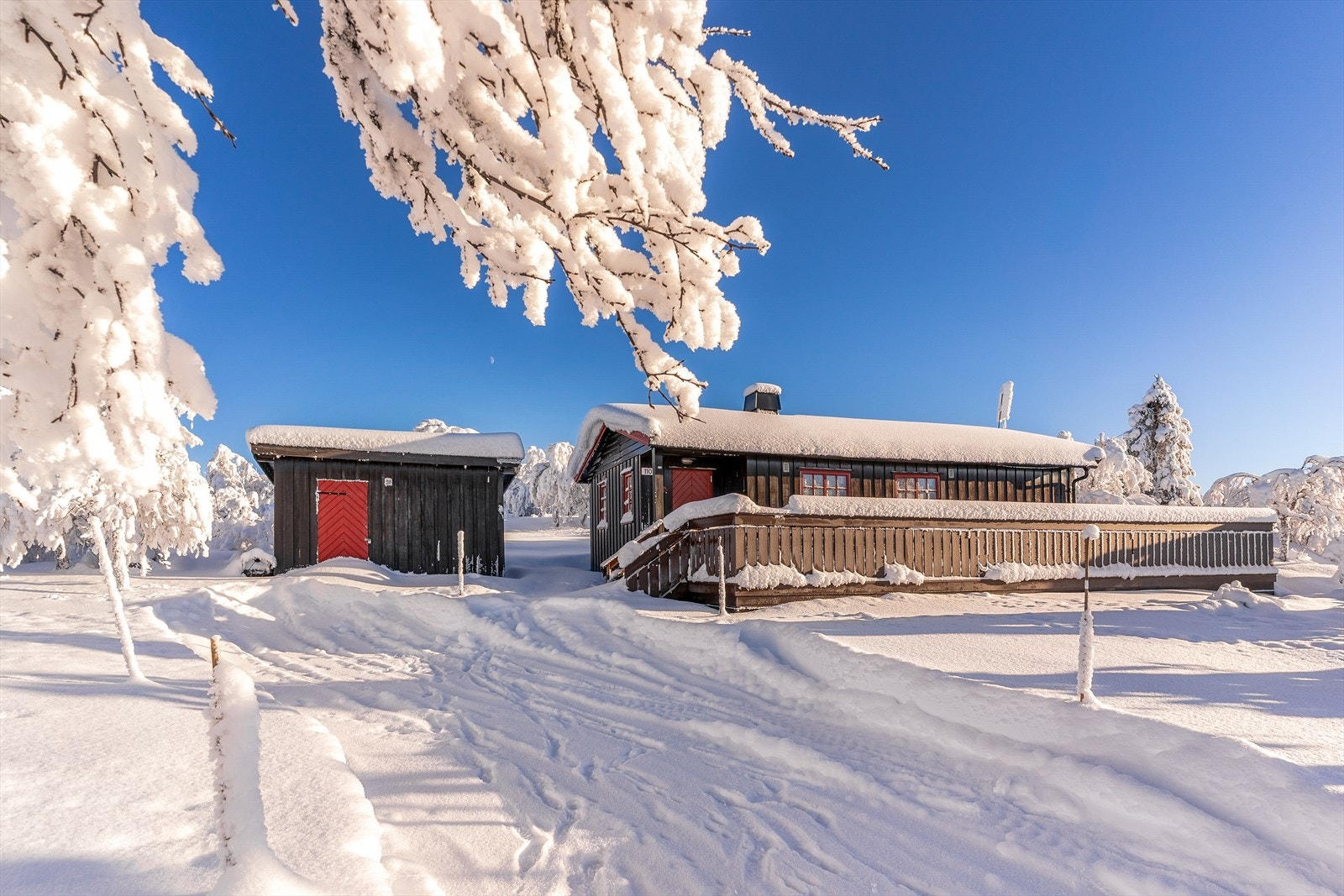 Kjørkjegardsfjellet 110 ligger fint til i et etablert område på Venabygdsfjellet, ca 990 moh. Galleribilde