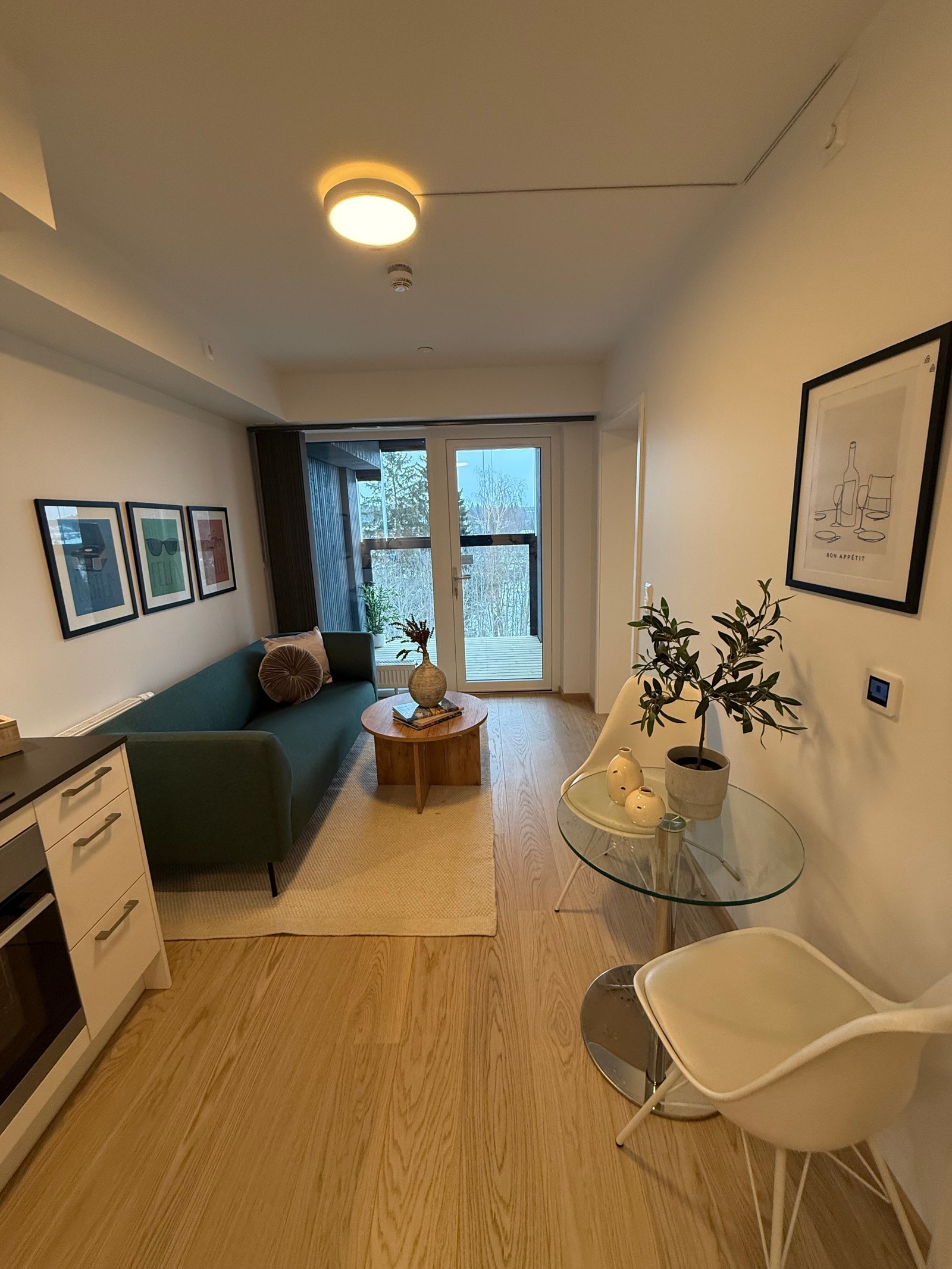 LYS OG LEKKER STUE MED KJØKKEN Galleribilde