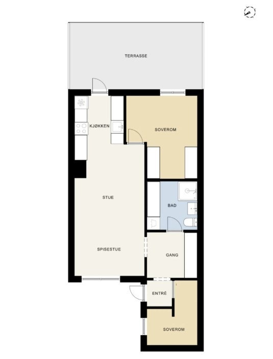 Plantegning Galleribilde