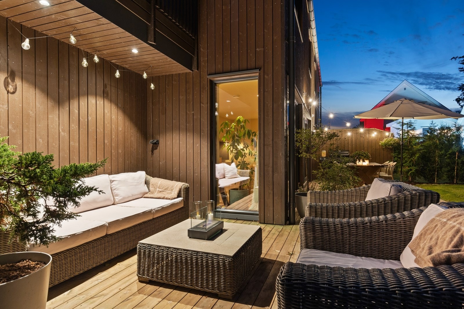 Tilbaketrukket og trafikkstille hvor uteområdene kan nytes i rolige og solrike omgivelser Galleribilde