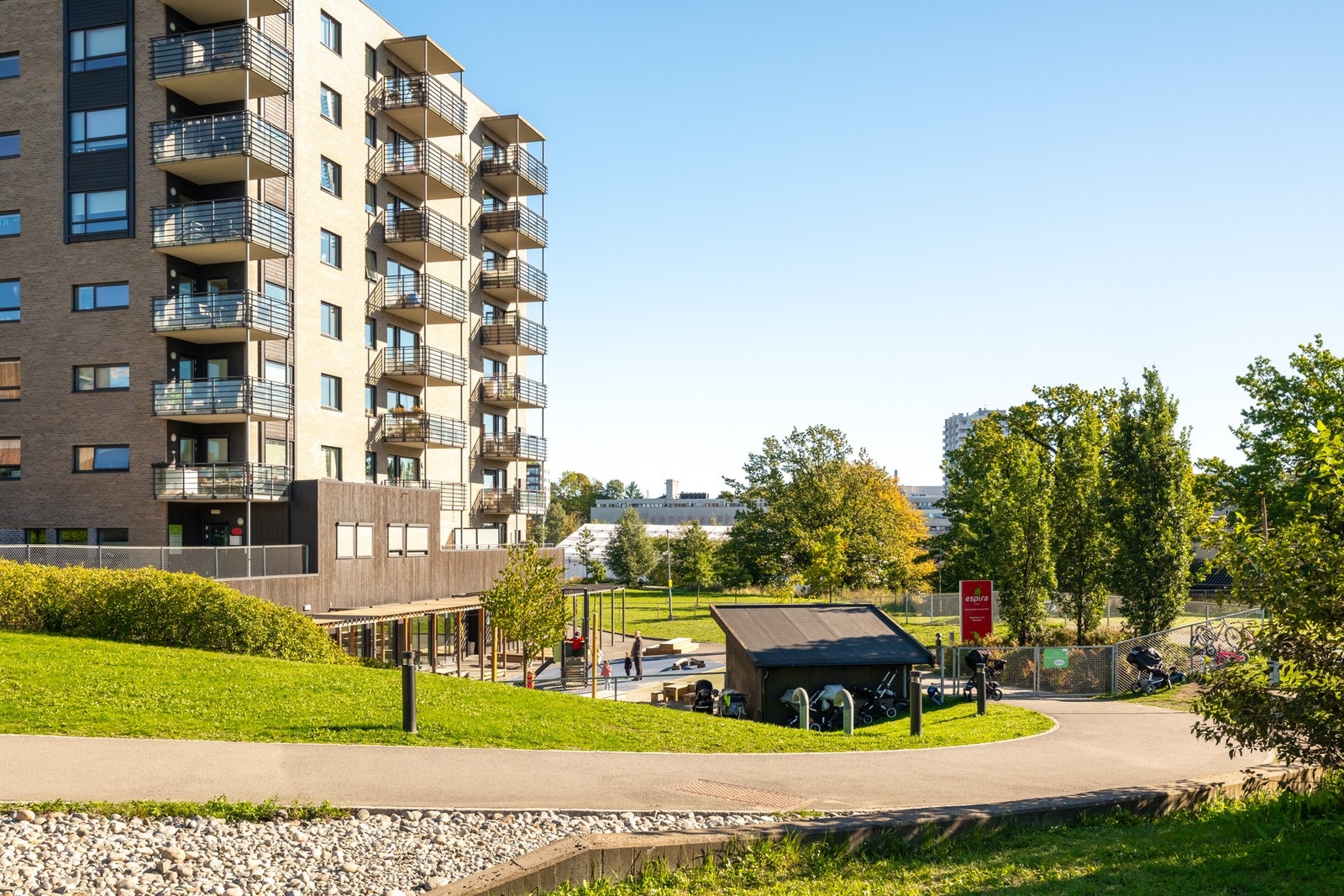 Barn i sameiet har fortrinnsrett i Espira barnehage. Galleribilde