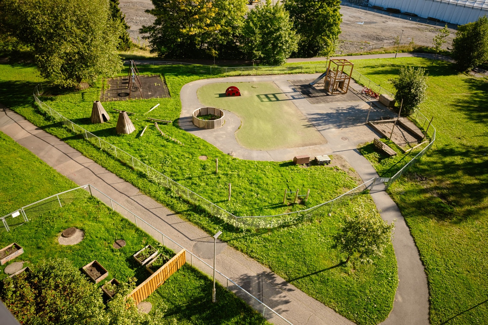Hyggelig utsyn mot fine grøntområder. Galleribilde