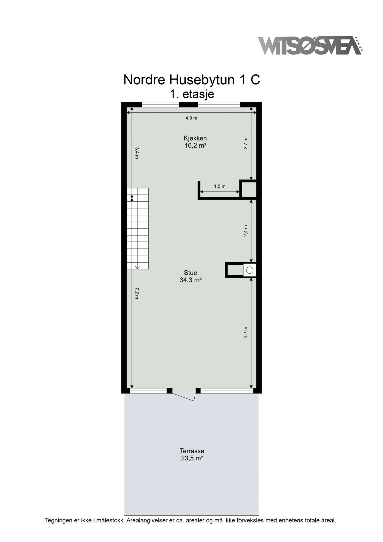 Planskisse 1. etasje Galleribilde