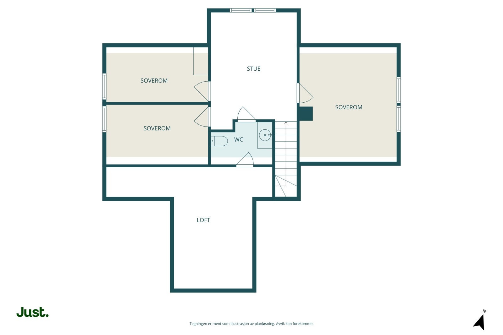 Planskisse loftsetasje