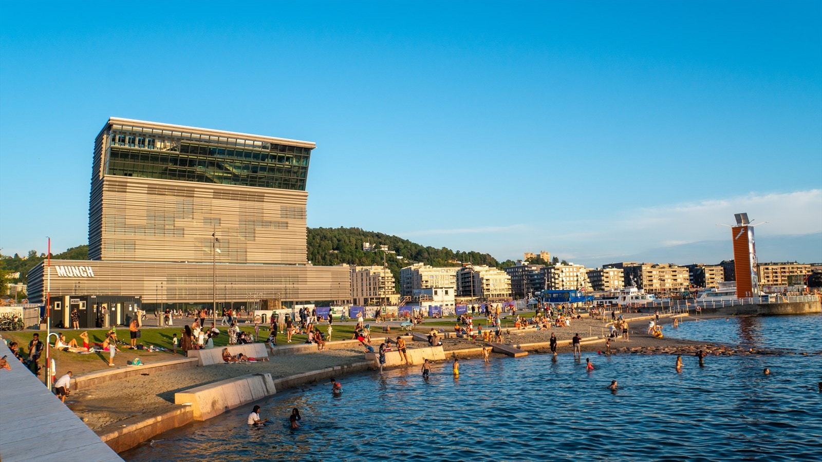 Det nye Munch museet er i gangavstand til leiligheten. Galleribilde