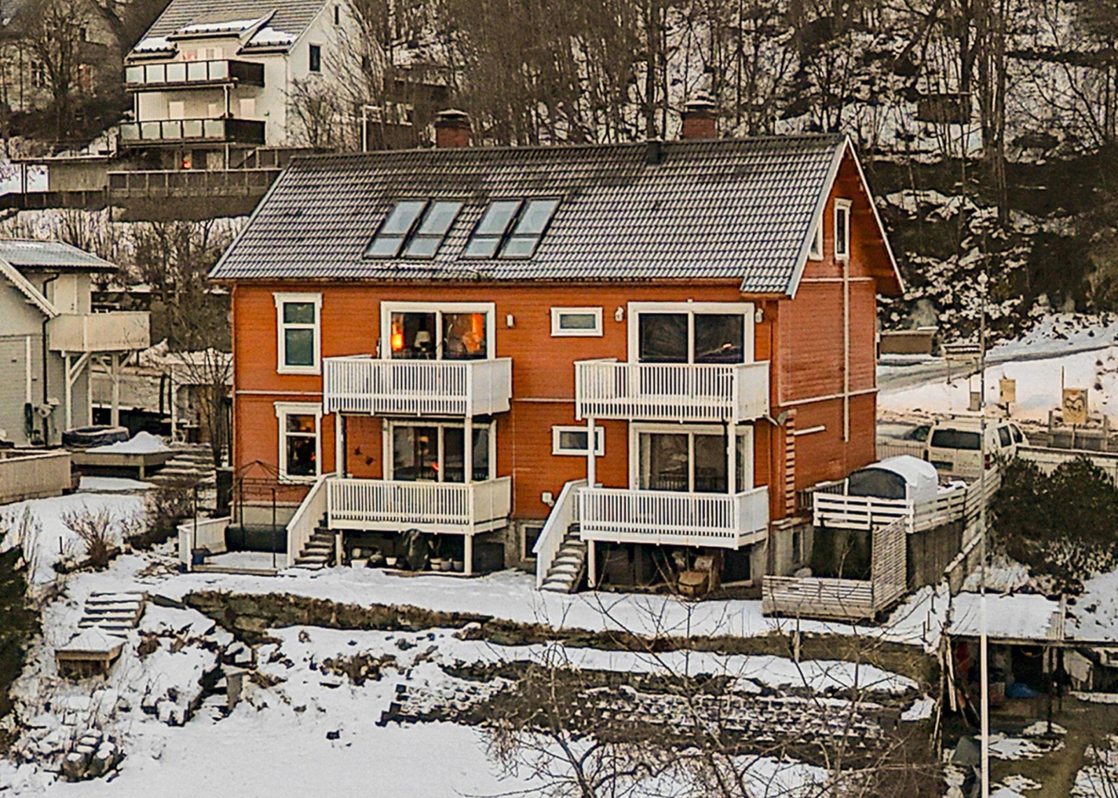 Fasade. Bygget ble oppsatt i 1916, men leilighetene ble ombygd og oppusset i 2007. Galleribilde