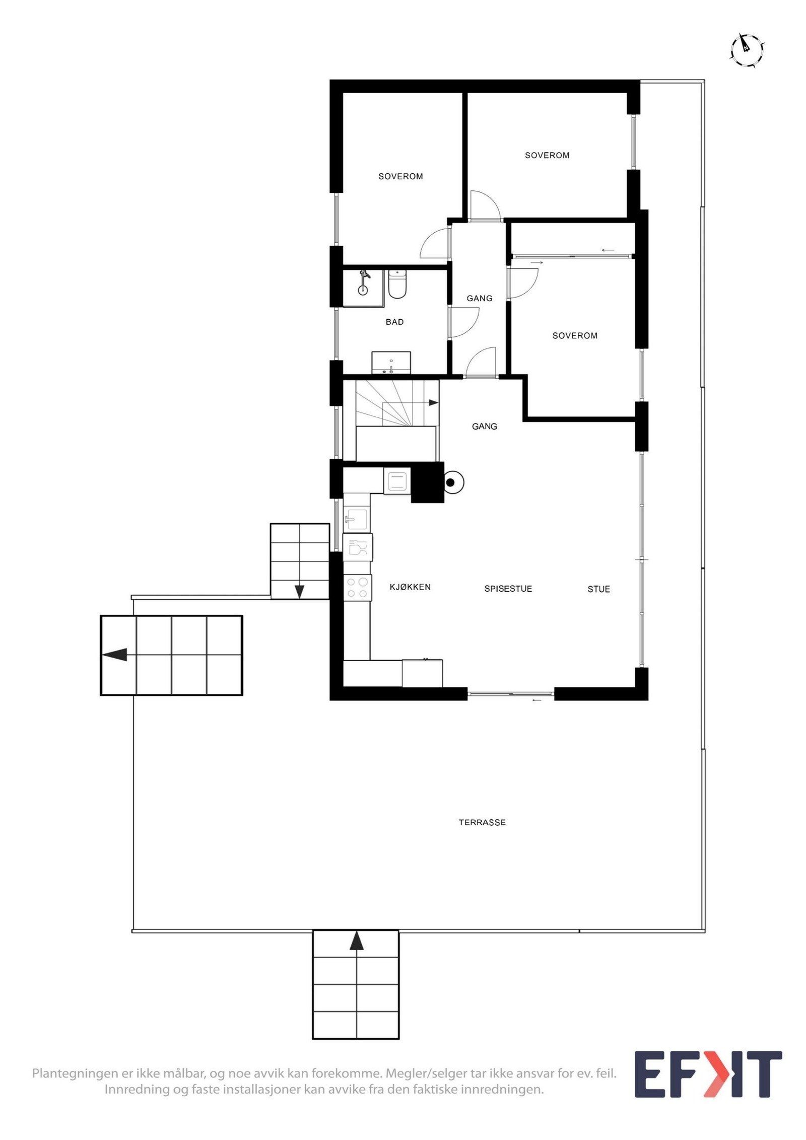 Planløsning 2. etasje Galleribilde