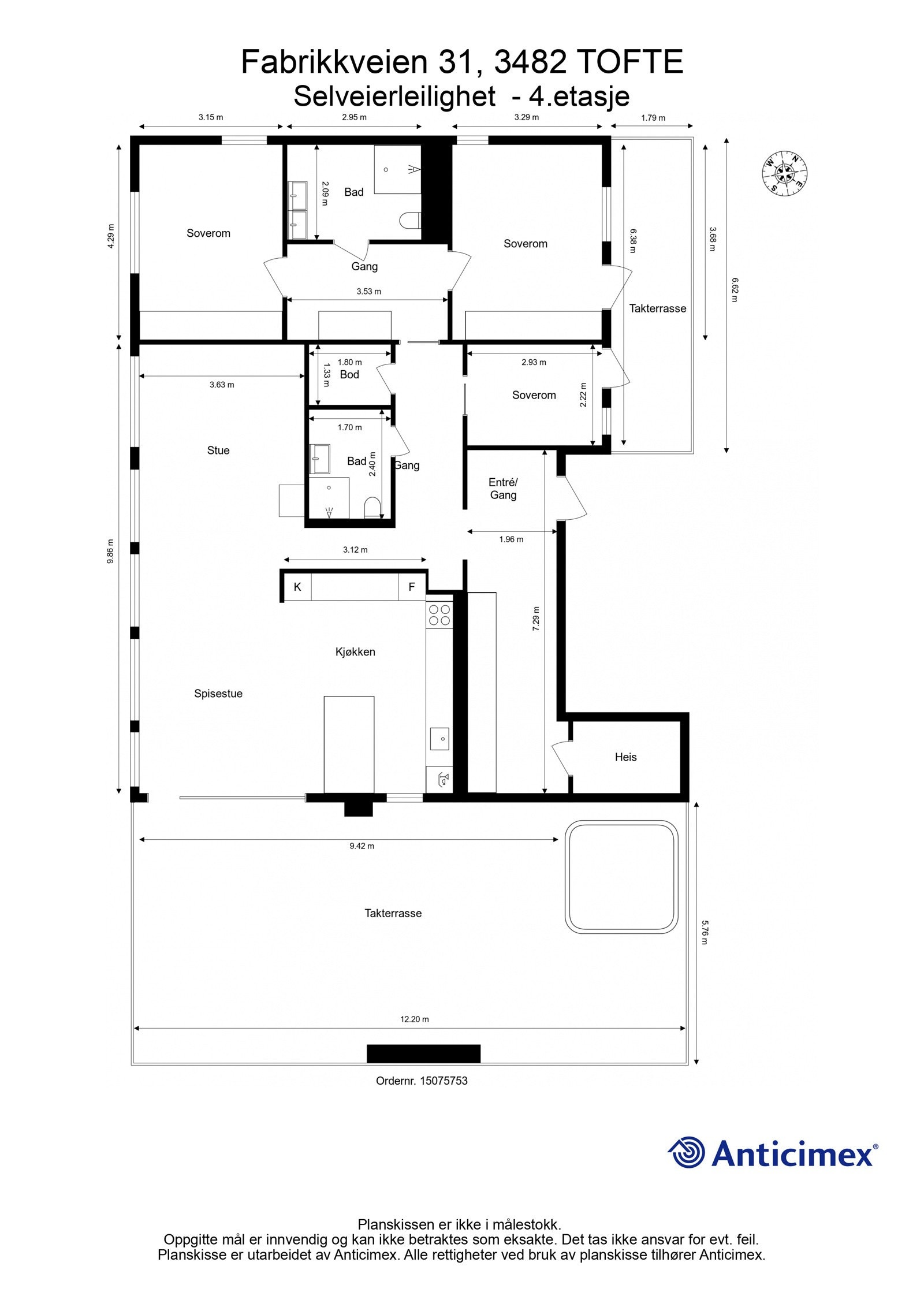 Plantegning Galleribilde