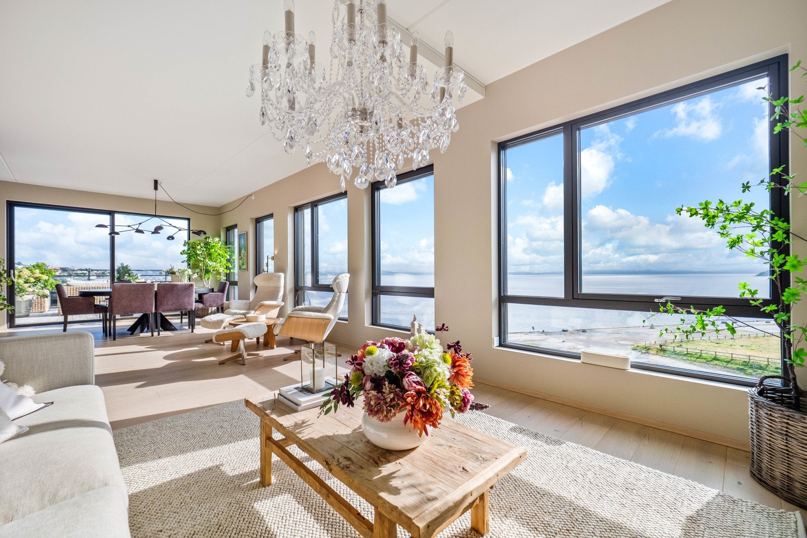 Panoramautsikt utover Oslofjorden Galleribilde