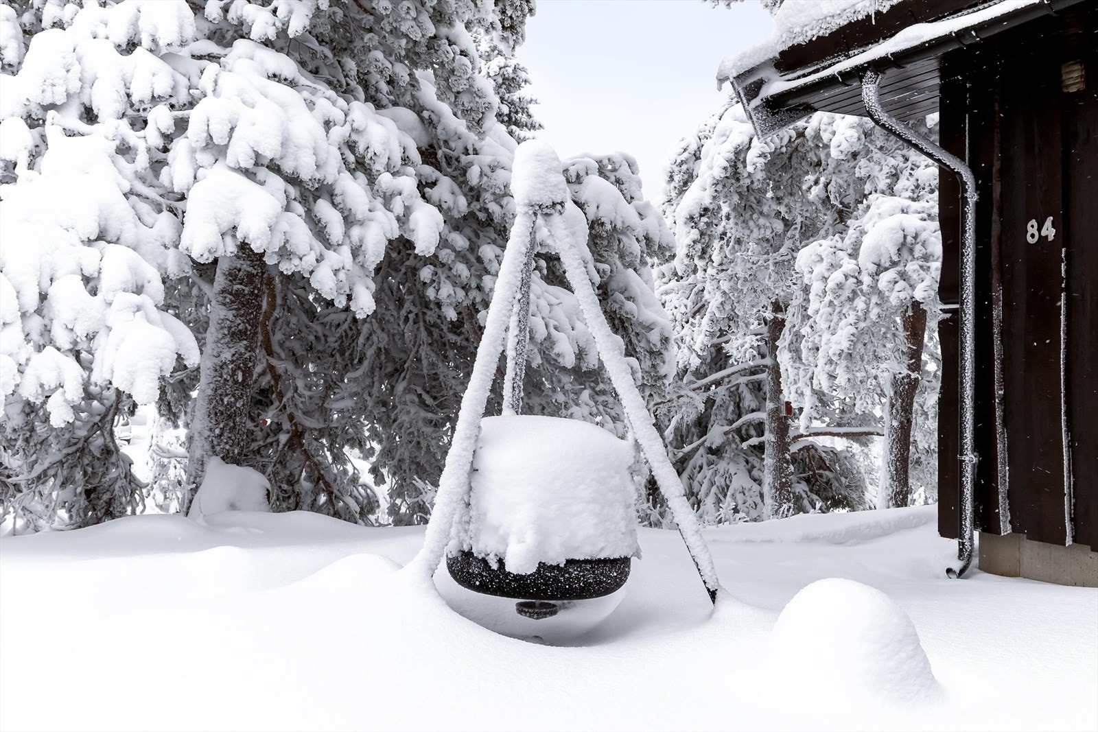Stemningsfull bålplass rett utenfor hytta, omkranset av urørt natur og ekte fjellro. Galleribilde