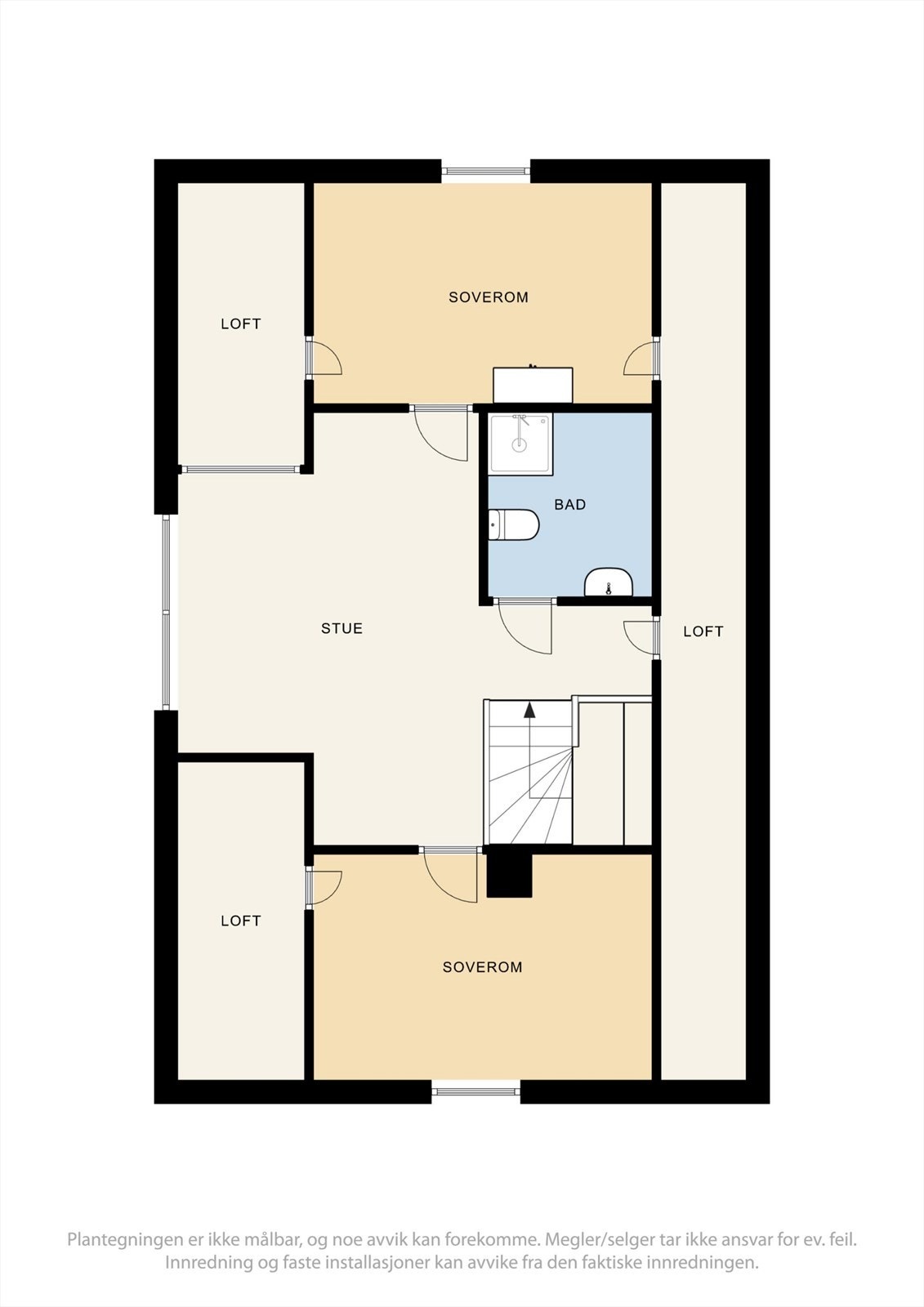 Plantegning av 2. etasje Galleribilde