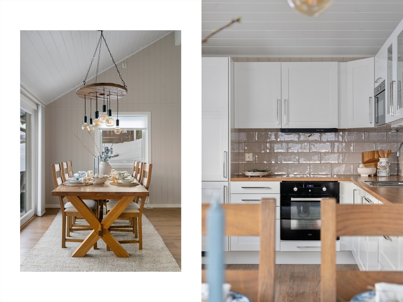 God plass til spisestue ved kjøkkenet Galleribilde