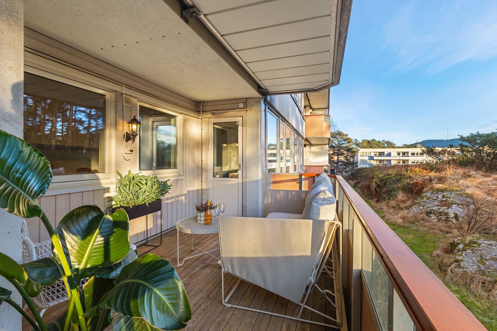 Her er det god plass til diverse utemøblement Galleribilde