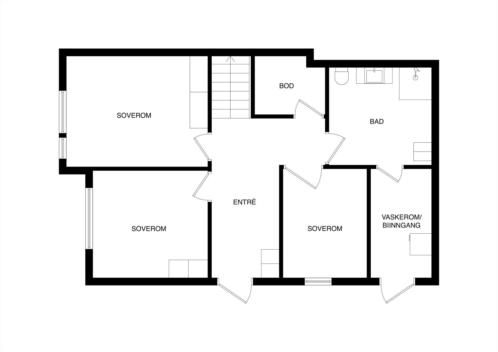 Plantegning 1. Etasje Galleribilde
