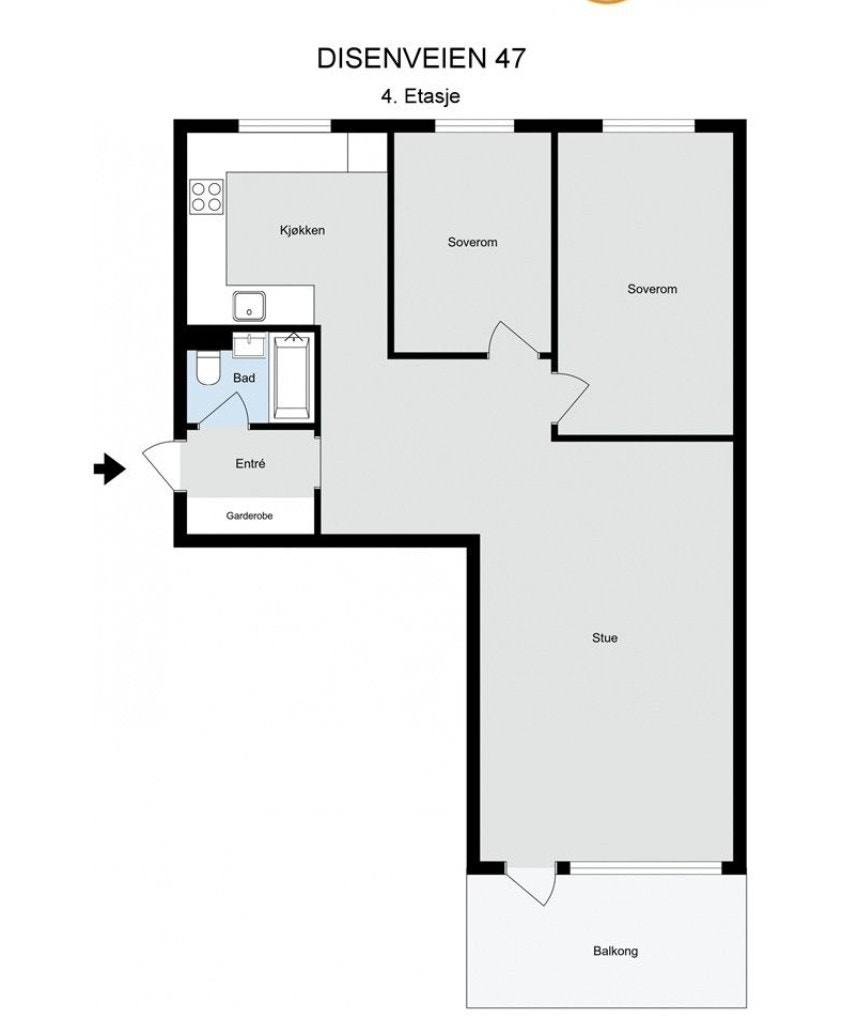 Planskisse Galleribilde