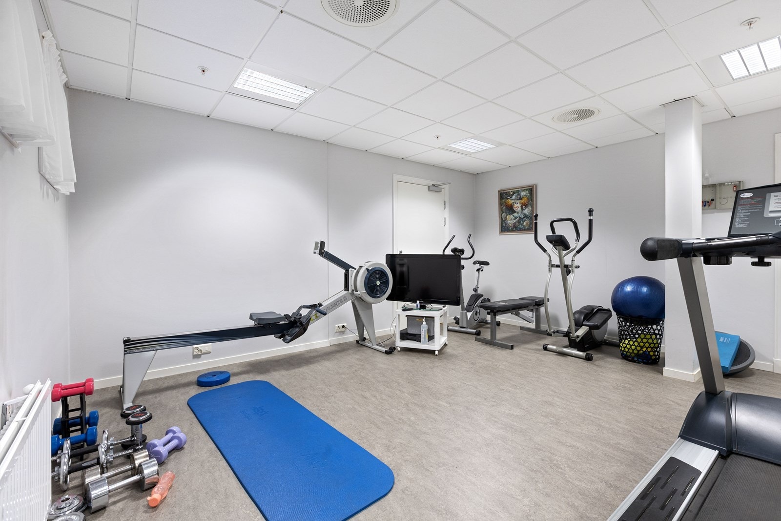 Trimrom disponibelt for borettslagets beboere. Galleribilde