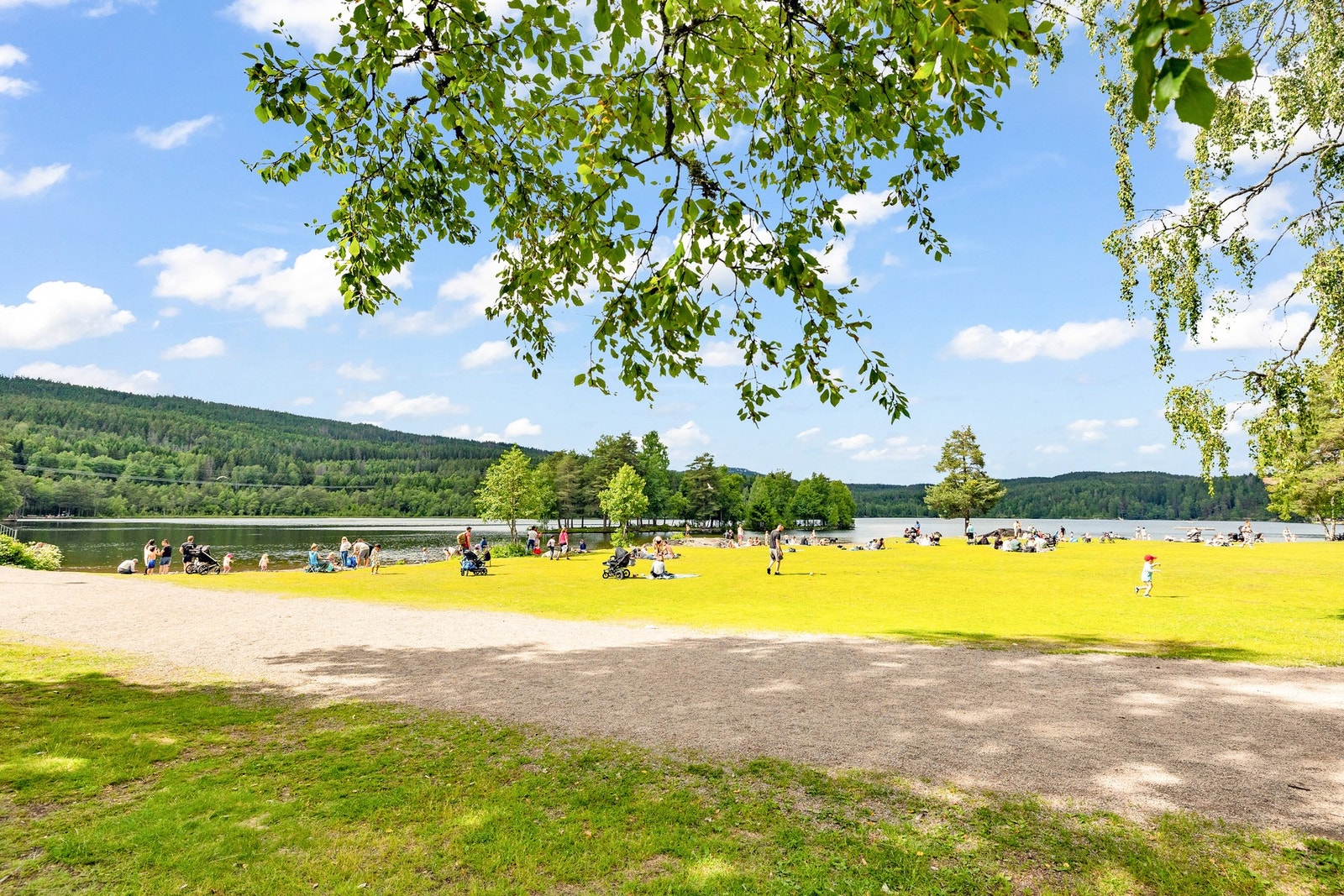 Her bor du med nærhet til Nordmarka, og idylliske Sognsvann ligger bare en kort spasertur unna - et perfekt utgangspunkt for turer, bading og rekreasjon året rundt. Galleribilde