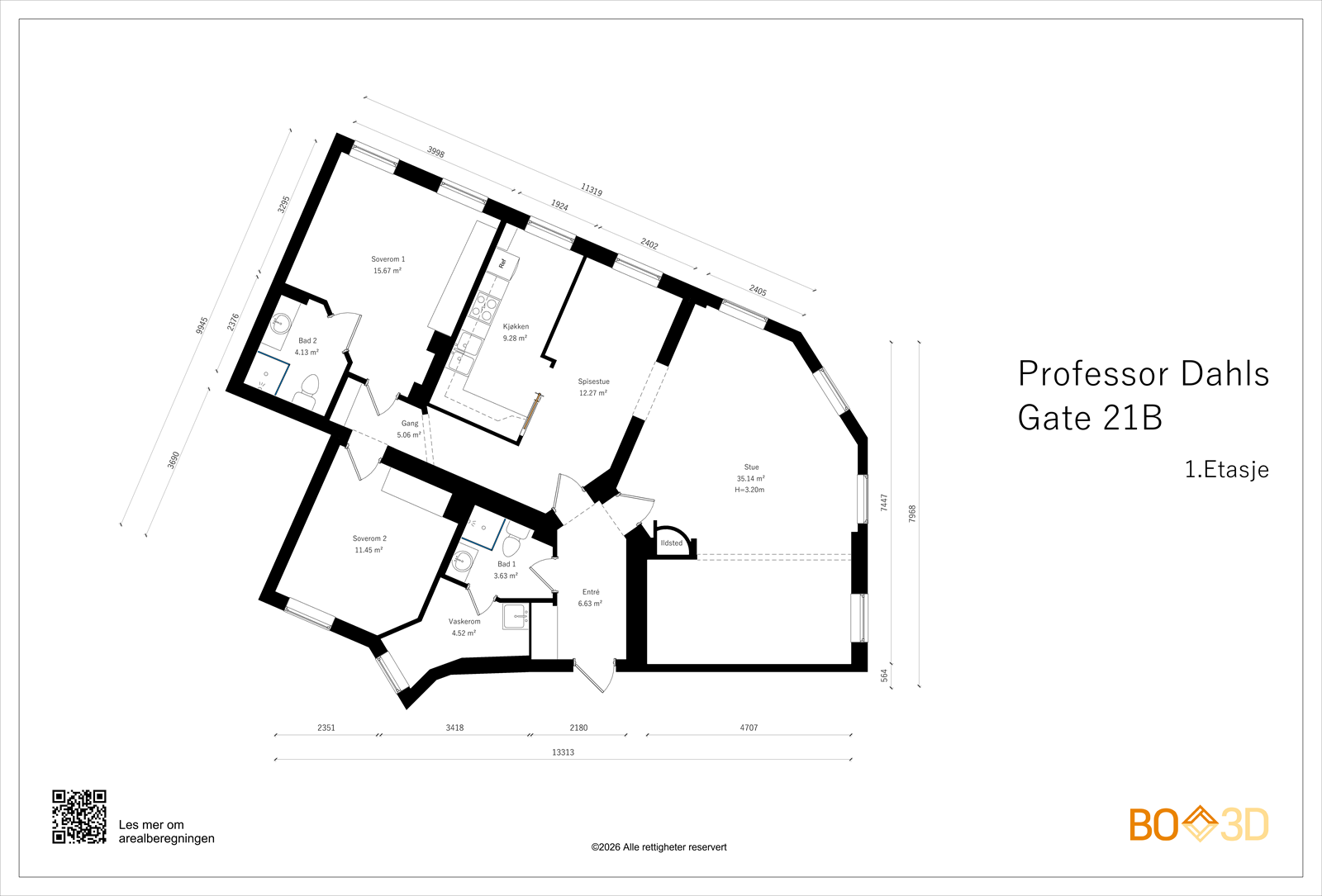 Plantegning Galleribilde