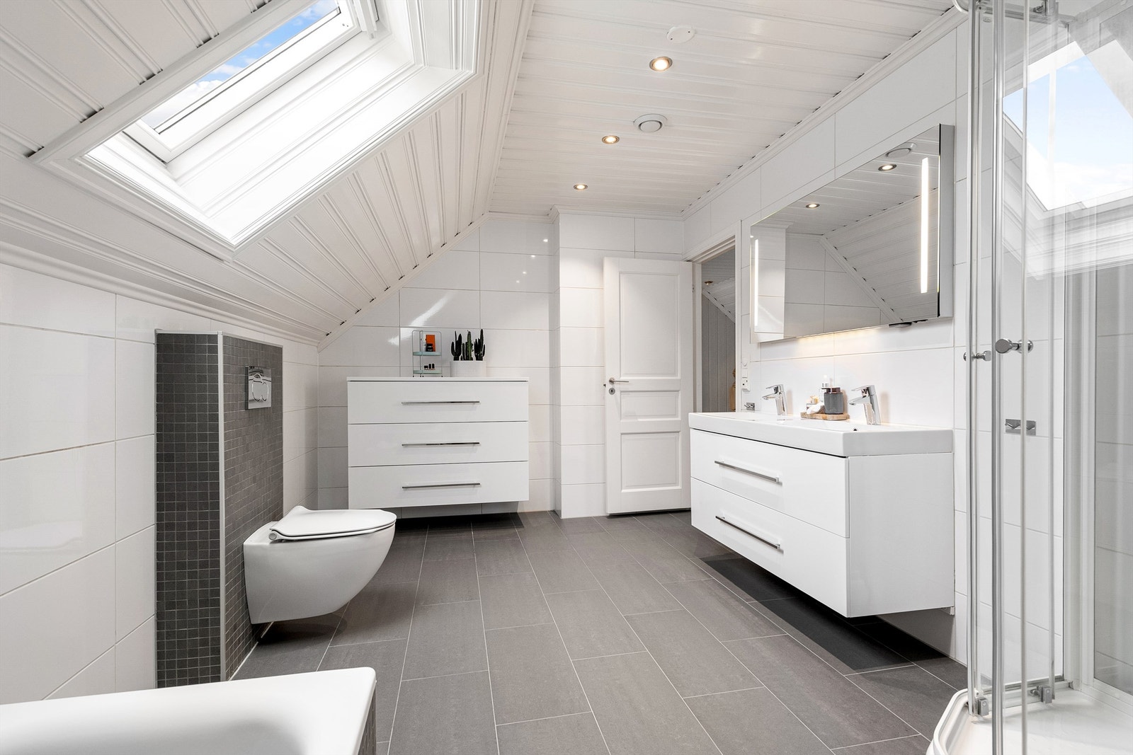 Bad på loft Galleribilde