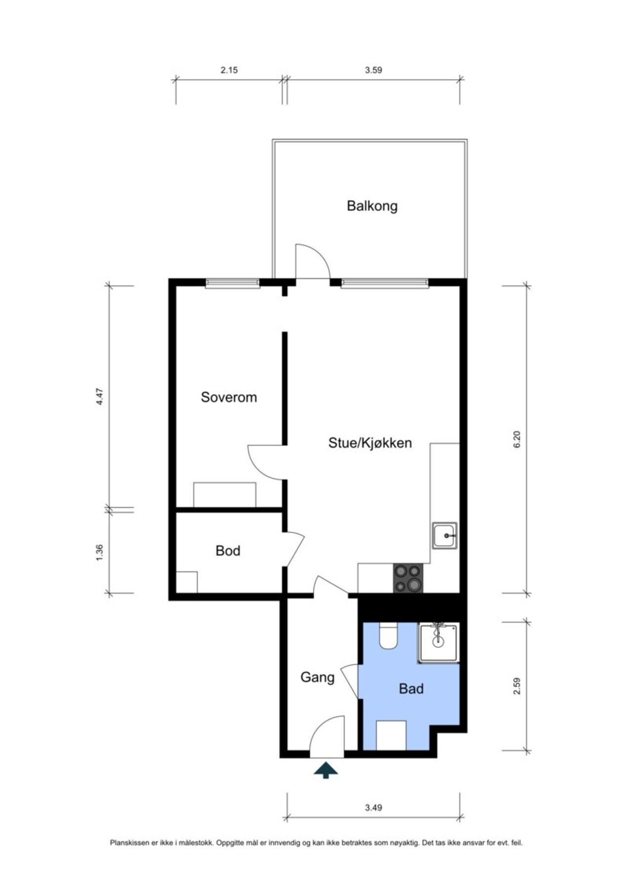 Plantegning Galleribilde