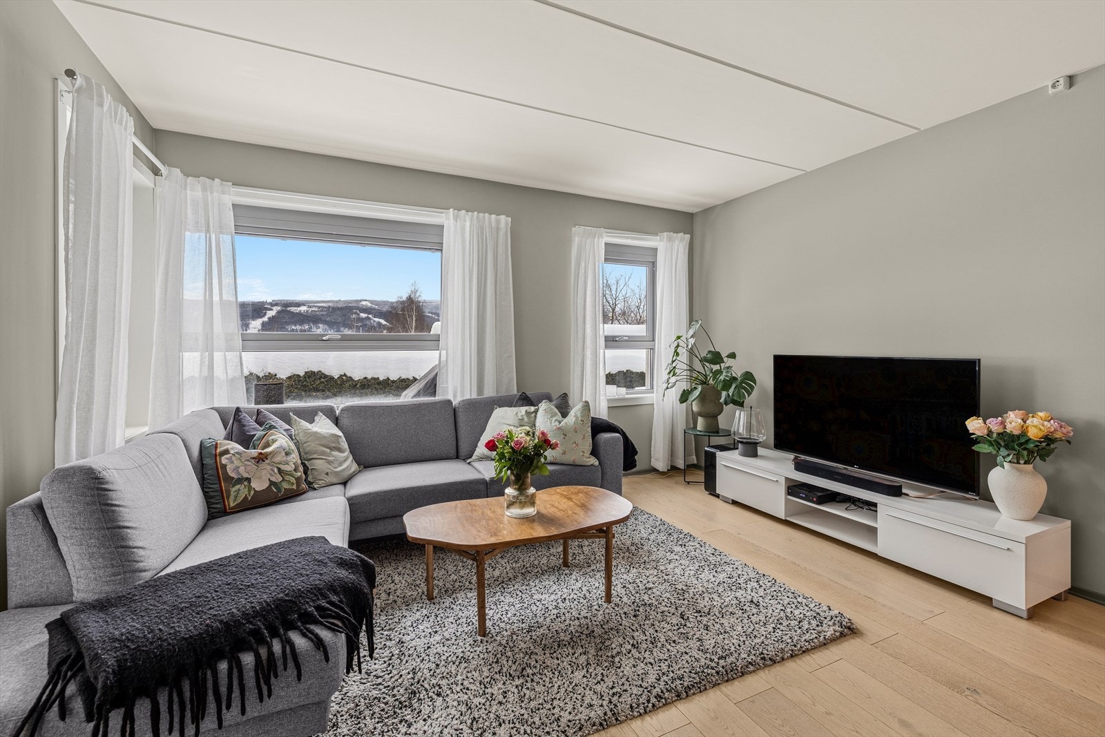 Kabel-tv og internett inngår i fellesutgiftene. Galleribilde