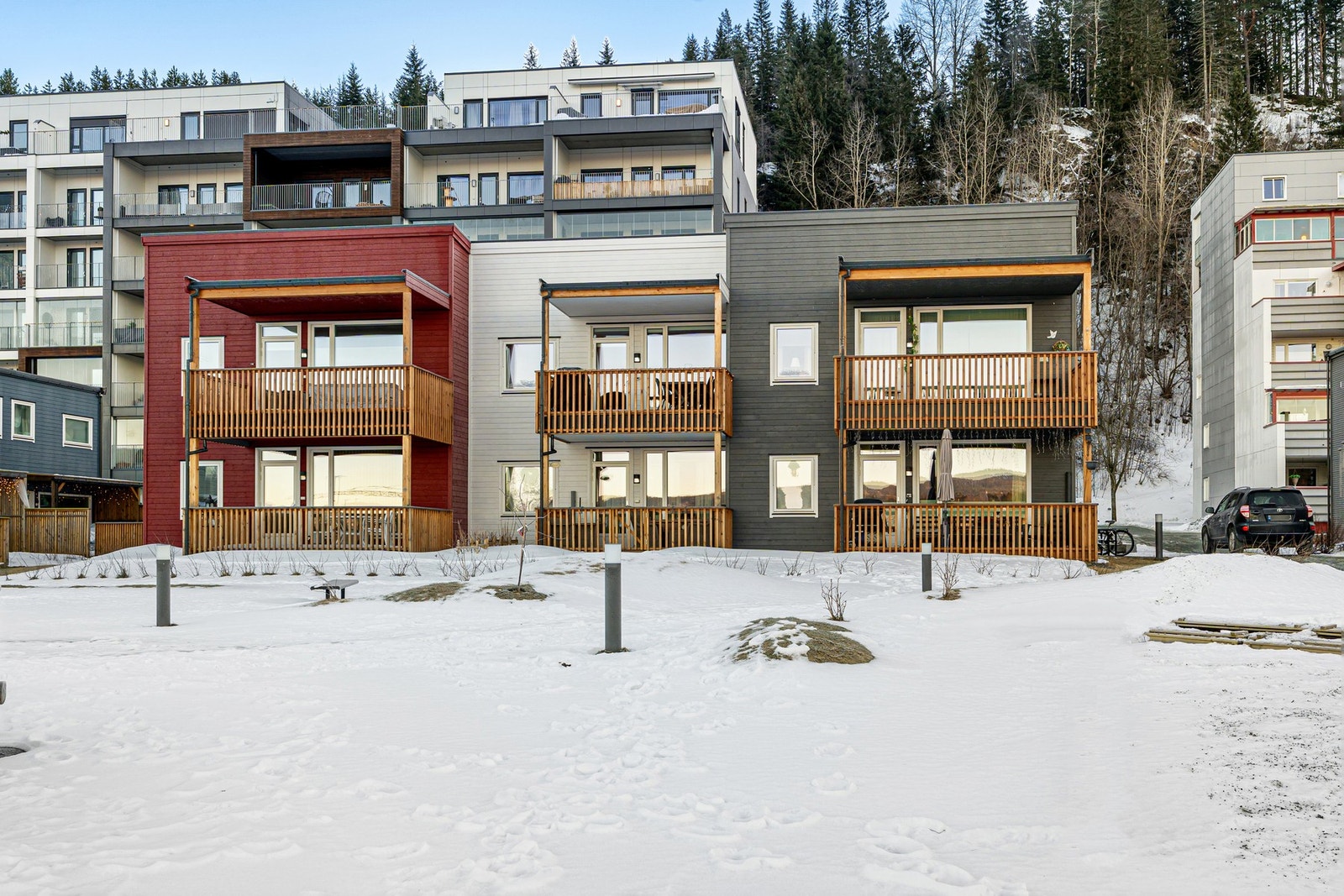 Leiligheten ligger flott til i midten av 6-mannsboligen i 2.etasje Galleribilde