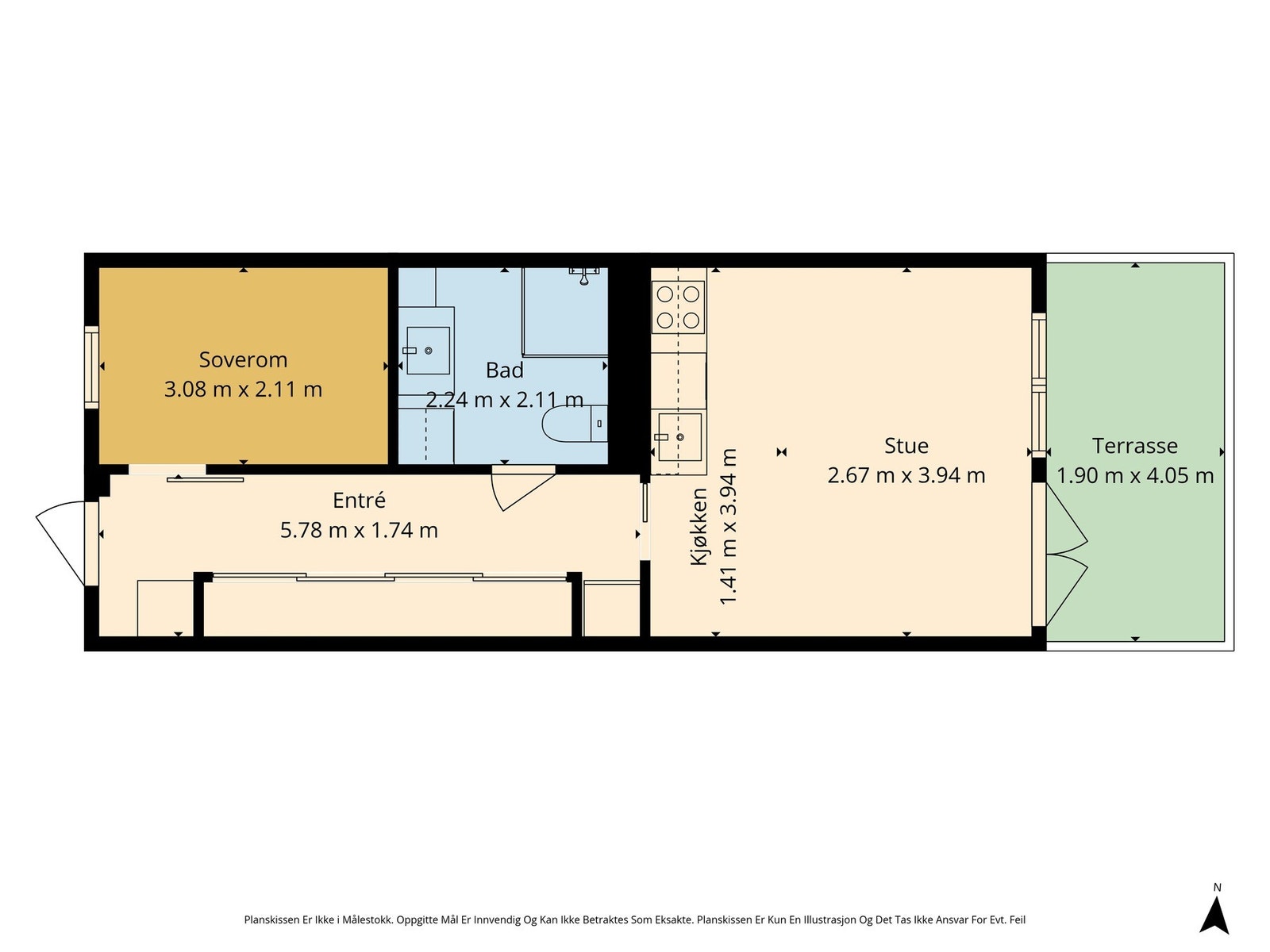Boligens plantegning. Galleribilde