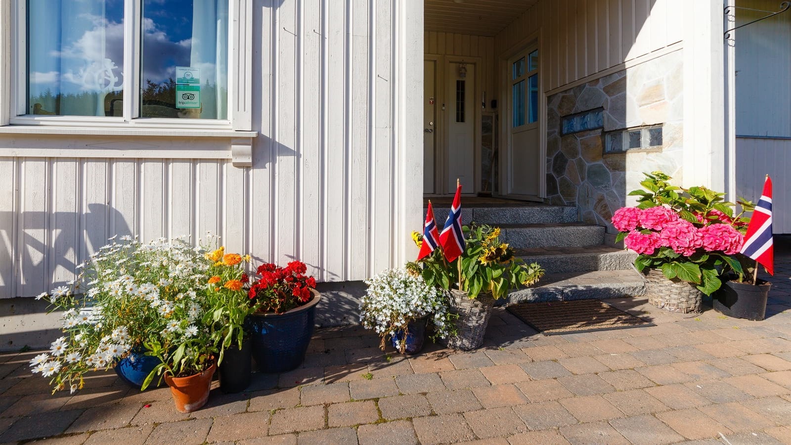 Pyntet inngangsparti Galleribilde