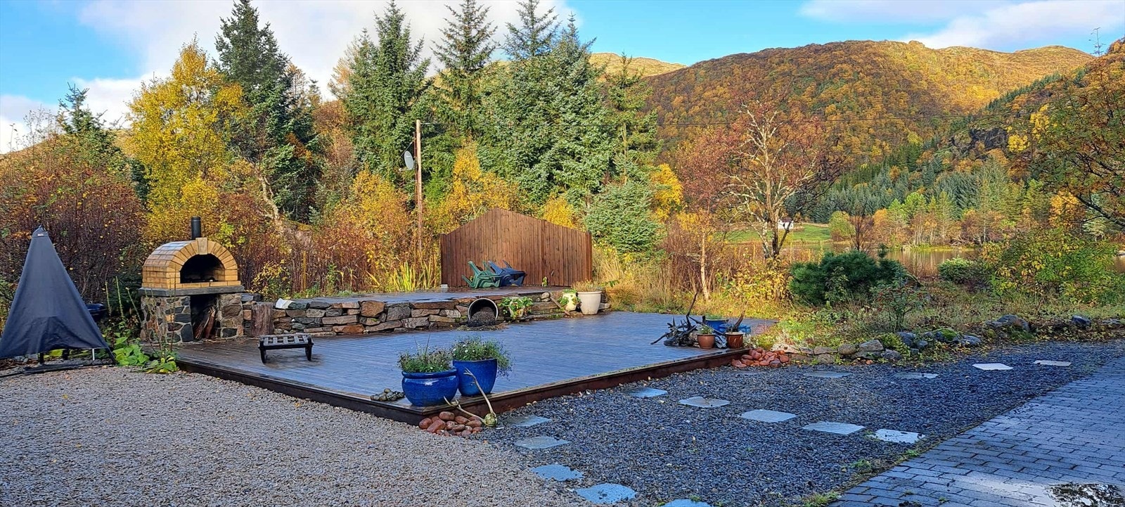 Flott uteplass Galleribilde