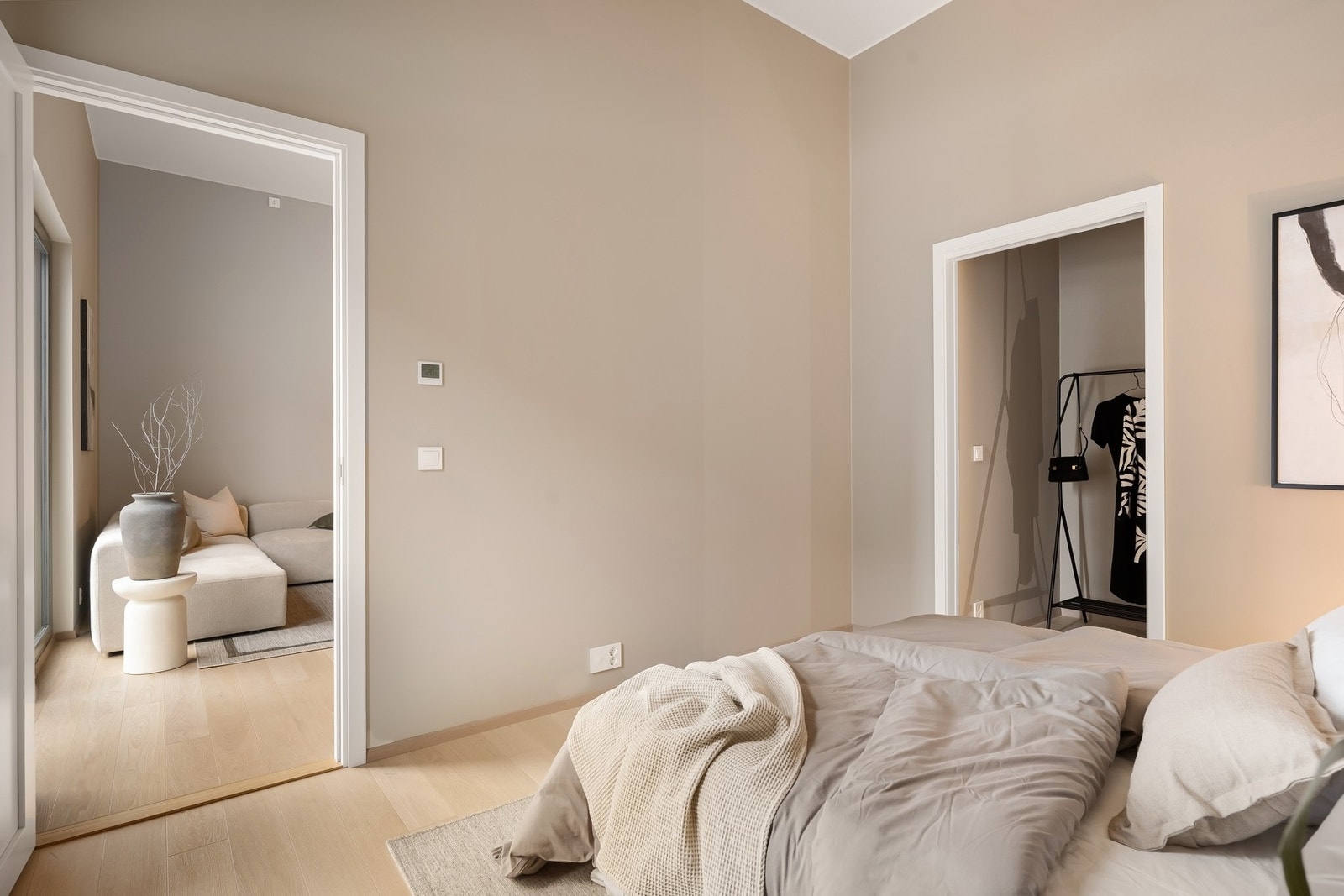 Leiligheten varmes opp via vannbåren gulvvarme Galleribilde