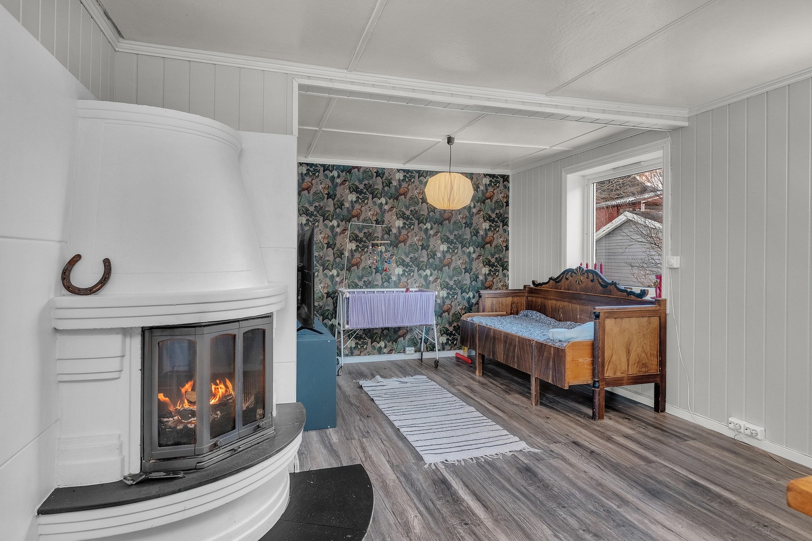 Det er mulighet for vedfyring på kalde dager Galleribilde