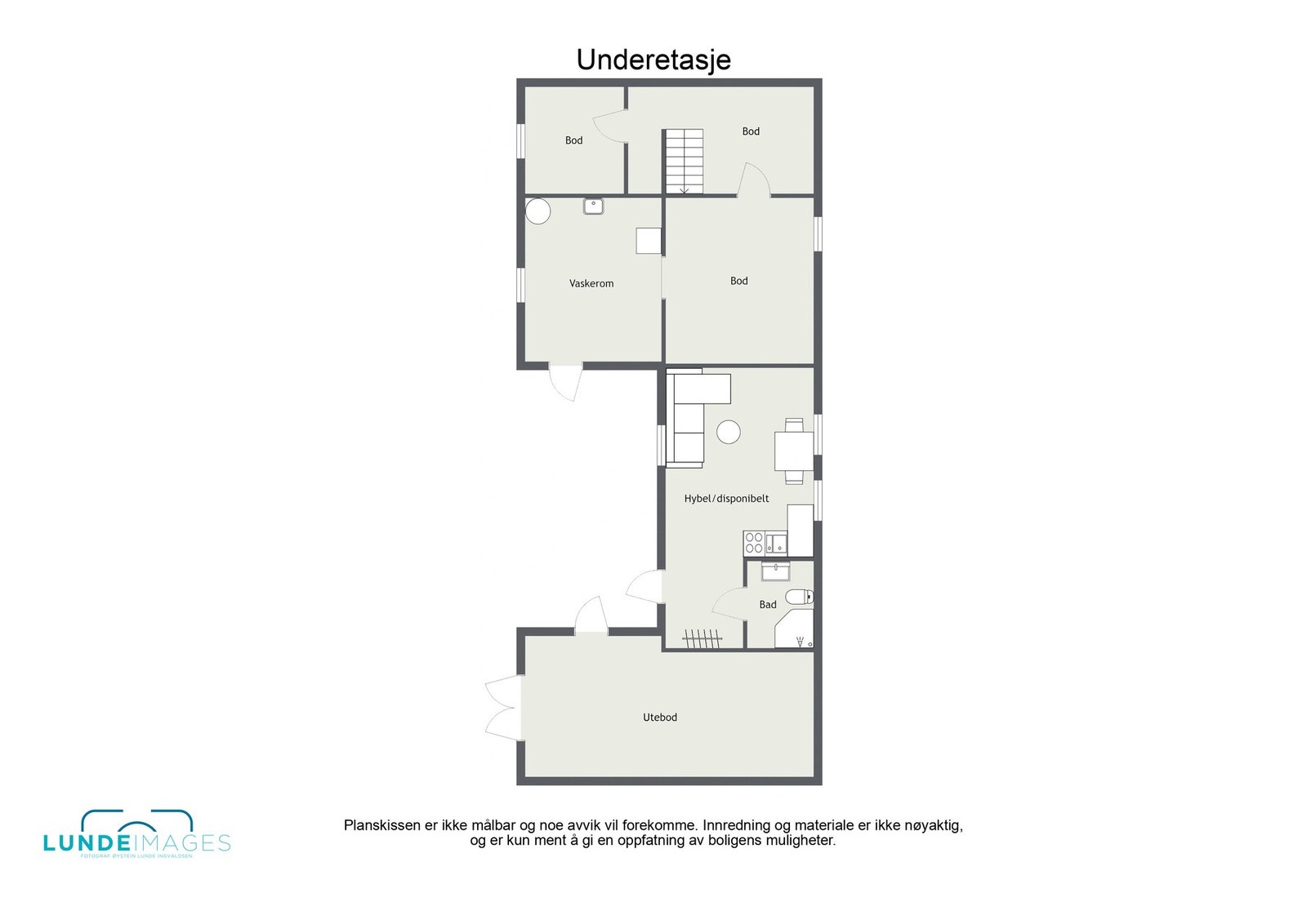 Planskisse underetasje (ikke målbar) Galleribilde