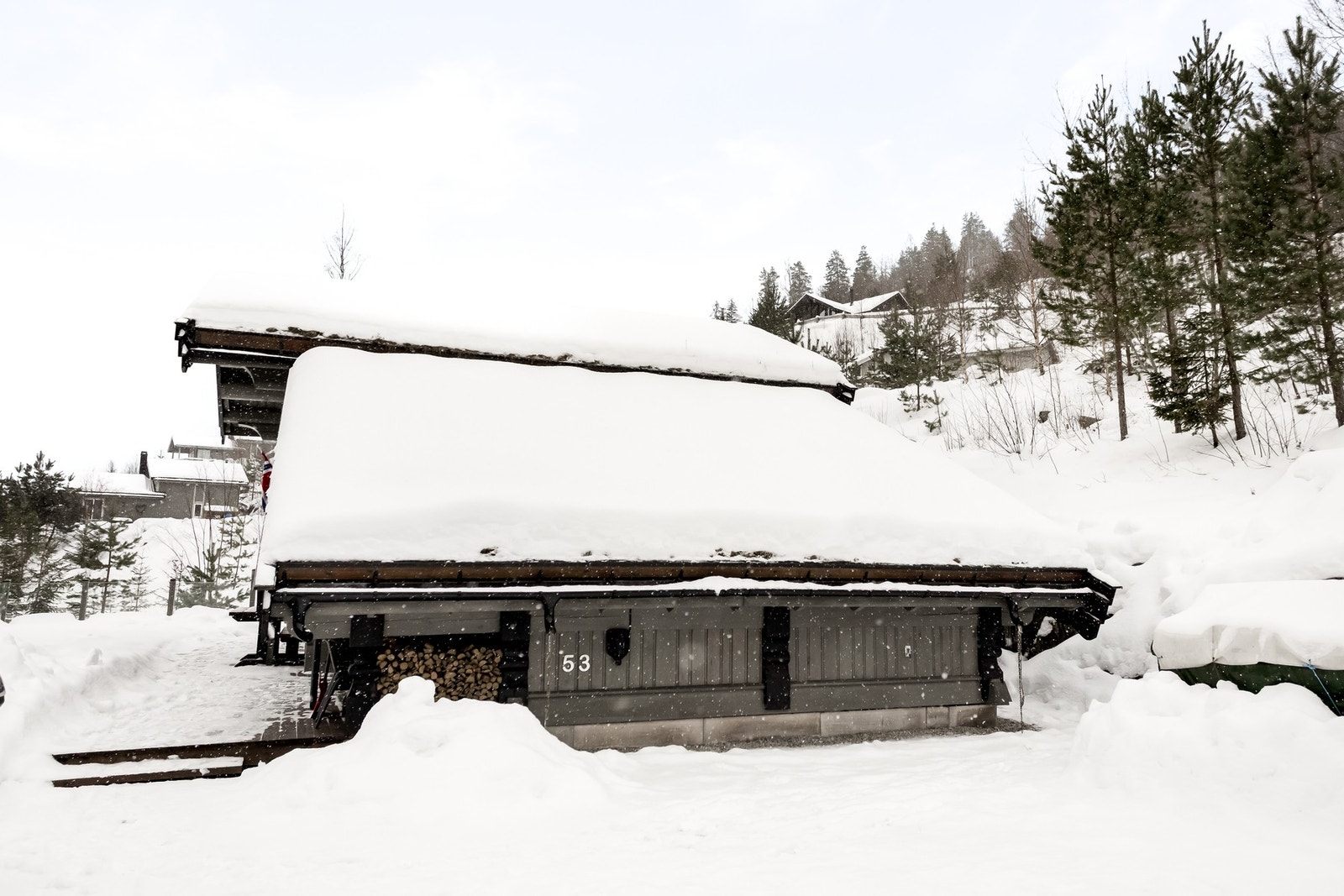 Torvtak på hytta. Galleribilde