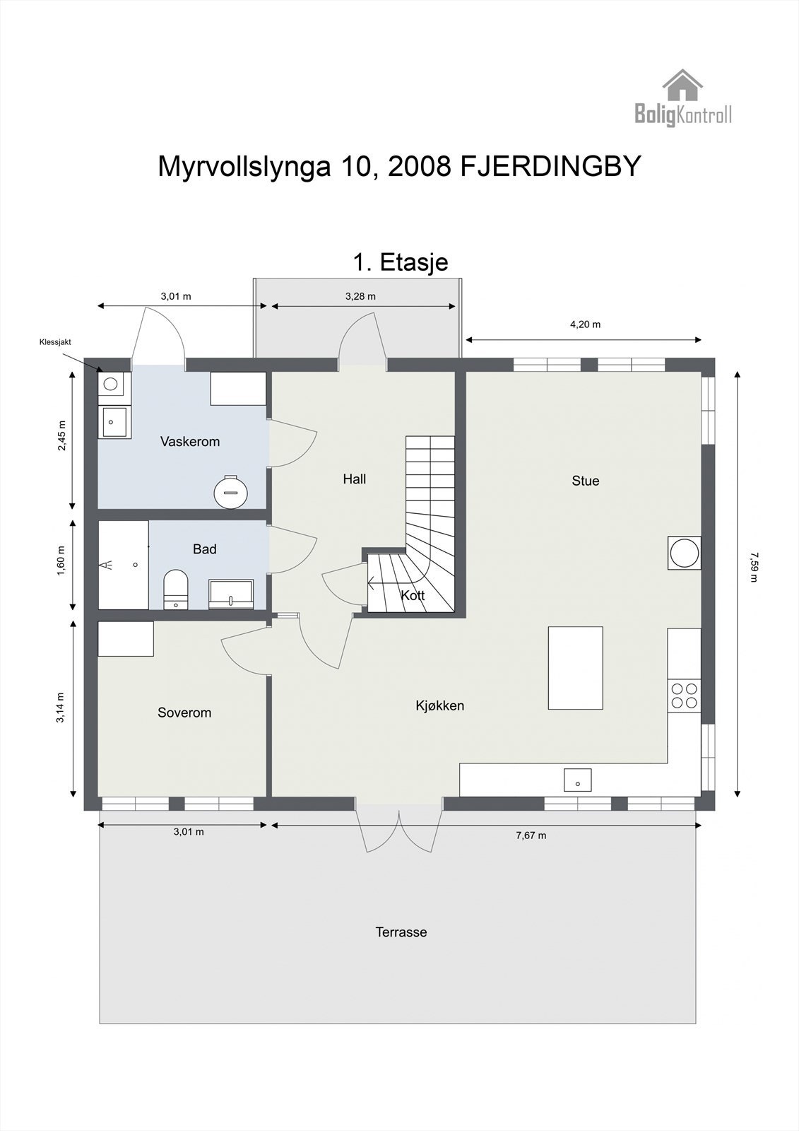 Plantegning - 1. etasje. Galleribilde