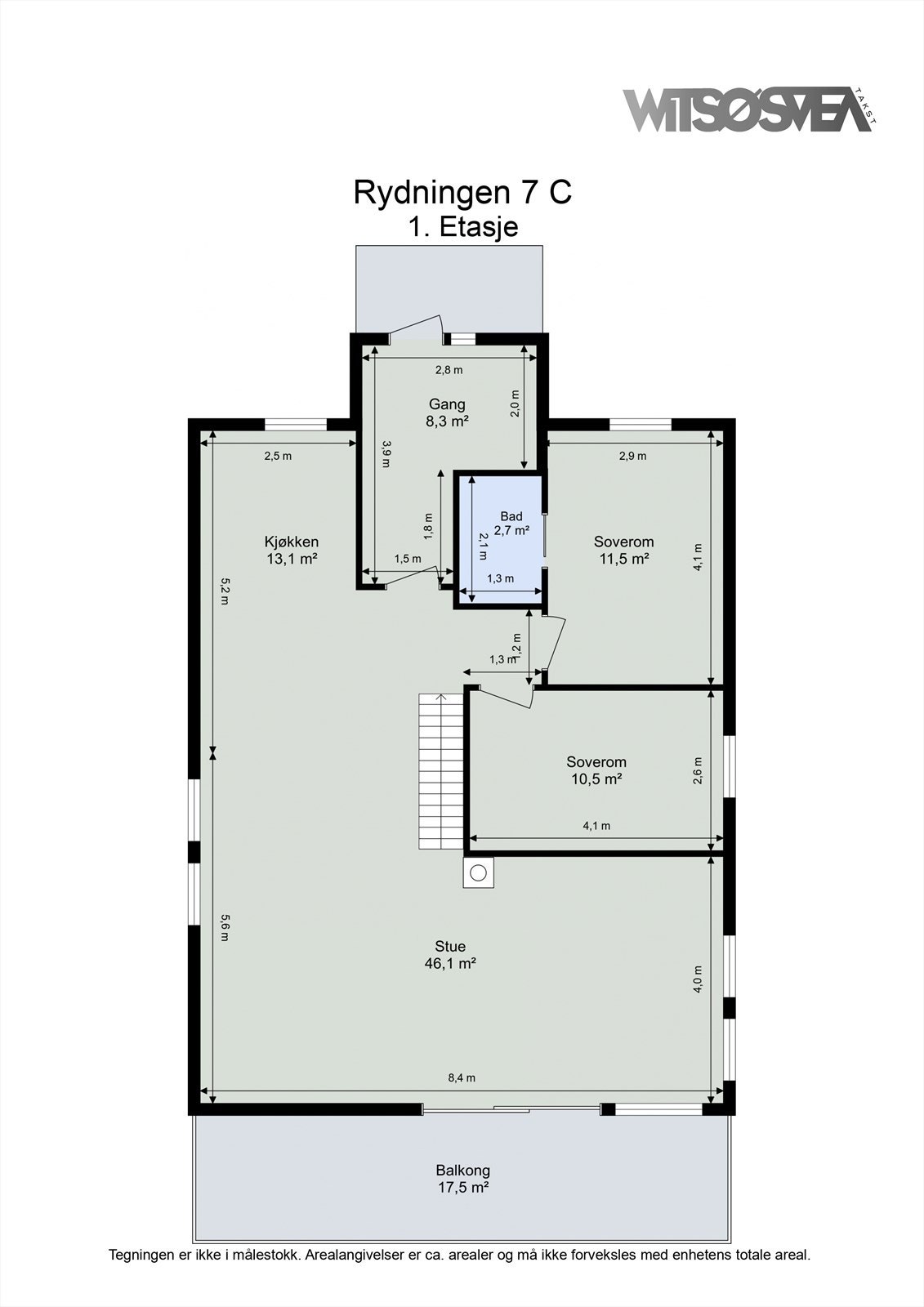 Planskisse første etasje. Galleribilde